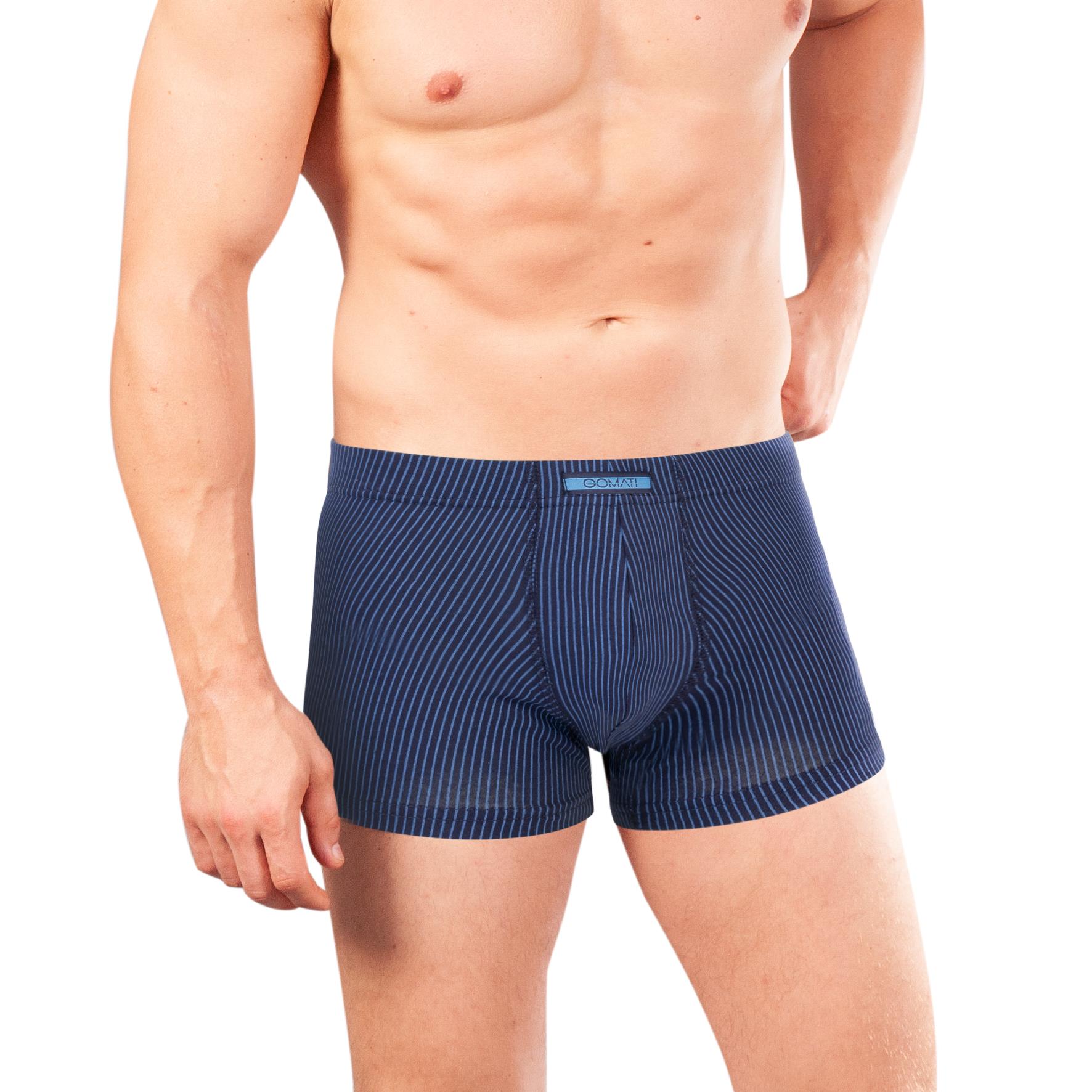 Herren Pants 29402, uni/längsgestreift, versch. Farben, 8er-Pack, Gr.7