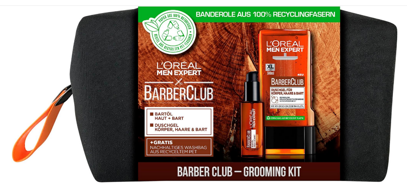 L´Oreal Men Expert BarberClub crooming kit/ Geschenkset mit Washbag