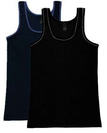 2er-Pack Herren-Unterhemd 22590, mit Paspelierung, Pack 2, Gr.8