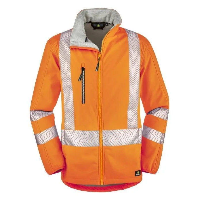 Warnschutz-Softsh.jacke TYLER, leuchtorange, Gr.M