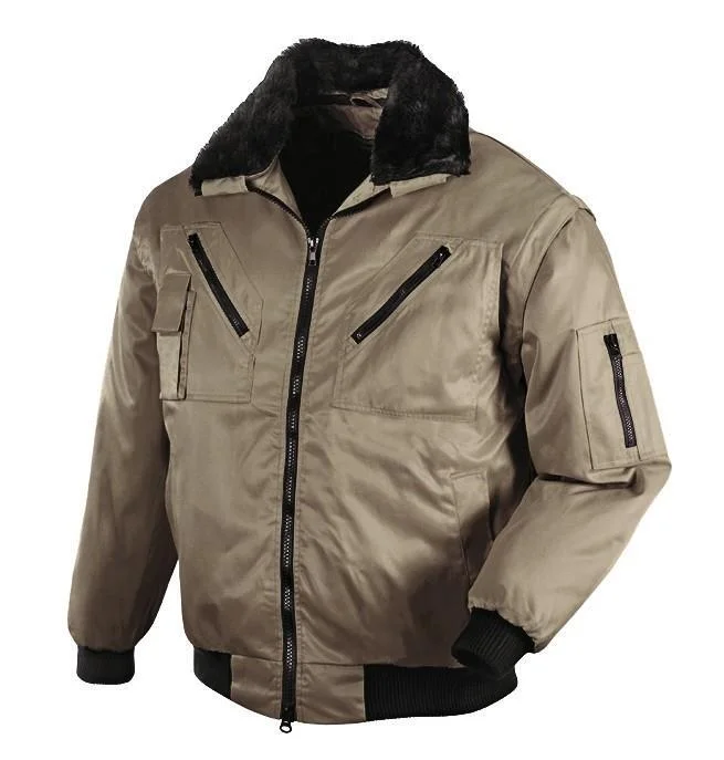 teXXor Piloten Oslo Arbeitsjacke mit abnehmbaren Ärmeln khaki, 4177, Größe 3XL