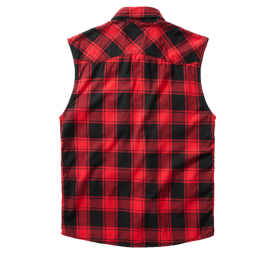 Brandit Checkshirt, Farbe rot/schwarz, Größe XL