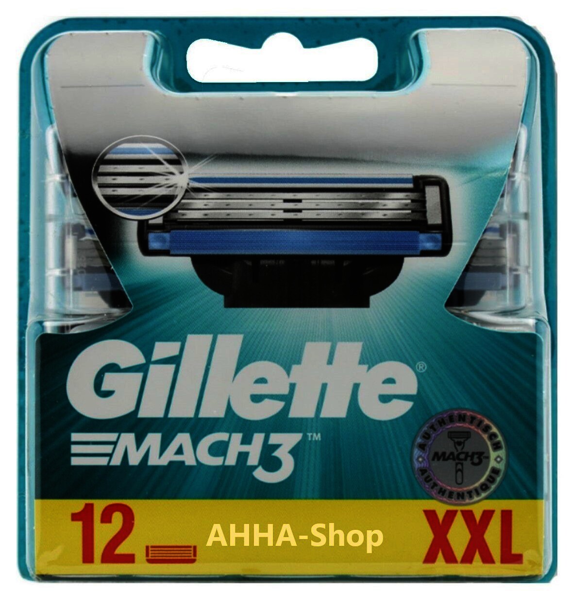 Gillette Mach3 Rasierklingen, 12 Stück/Pack