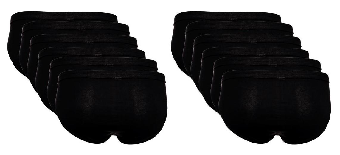 The BAKIS Herren Sportslip, 4 x 3er Pack, schwarz, Größe 7