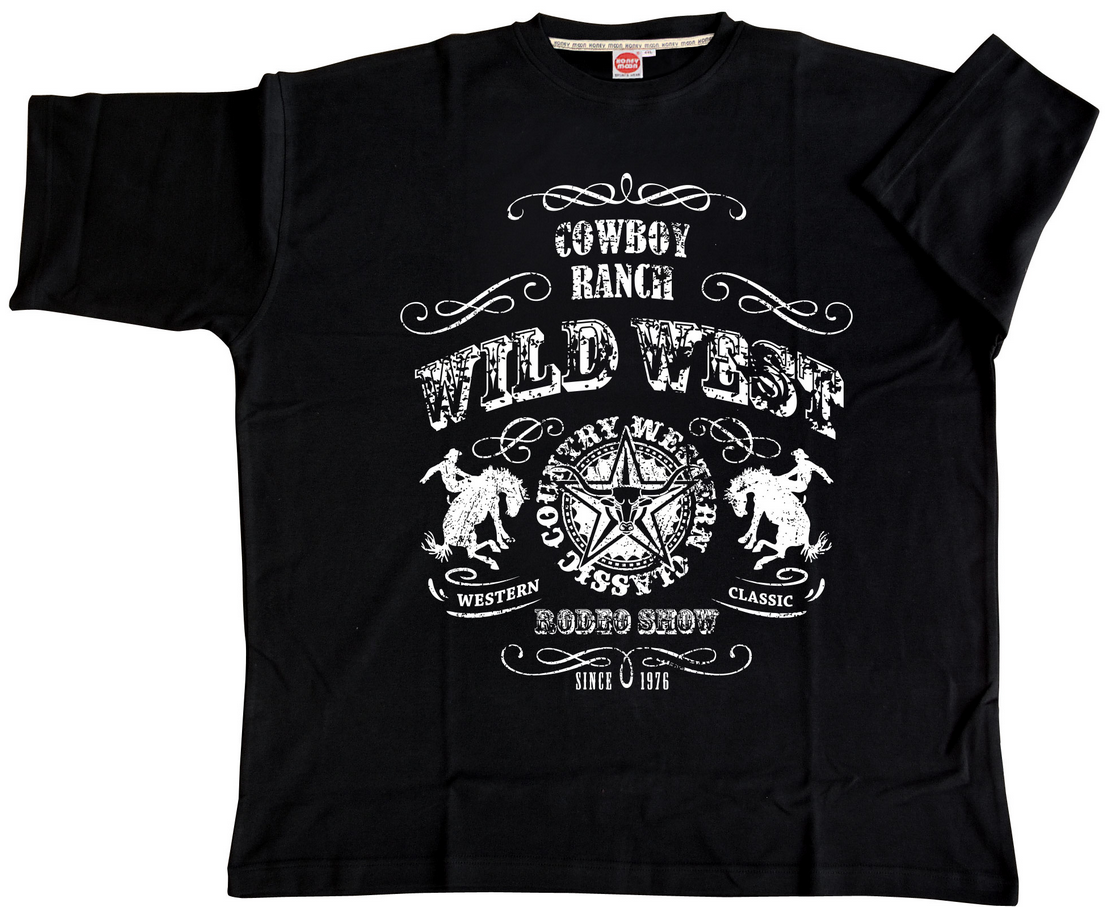 Honey Moon T-Shirt Wild West, Farbe schwarz, Gr.15XL