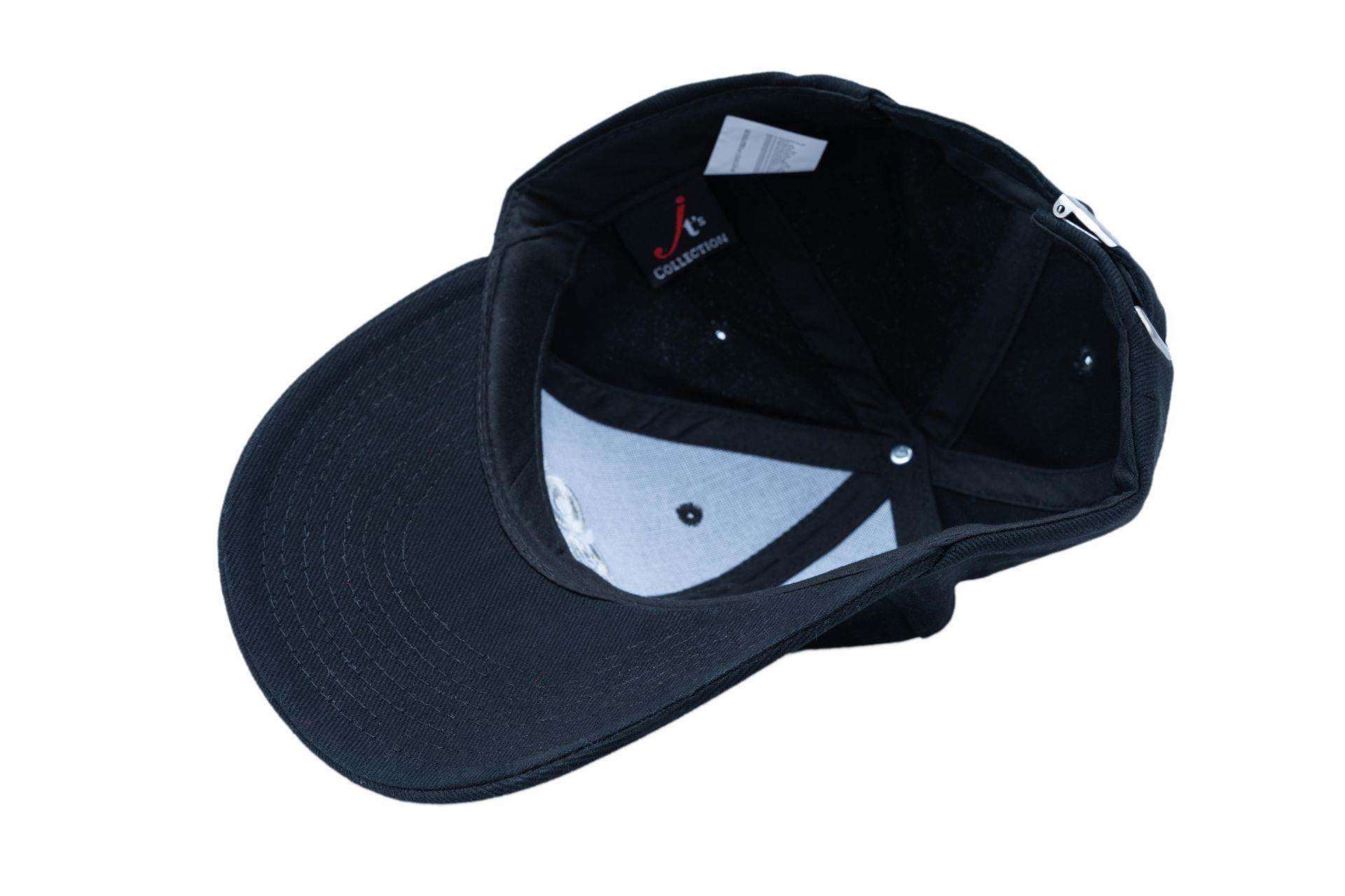6 Panel Strong Front Raver Cap, „Menschen Herz 4 Tiere e.V.“, Schwarz