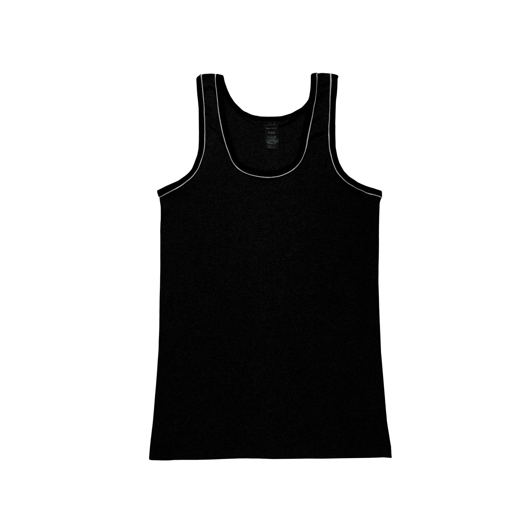 2er-Pack Herren-Unterhemd 22590, mit Paspelierung, Pack 2, Gr.8