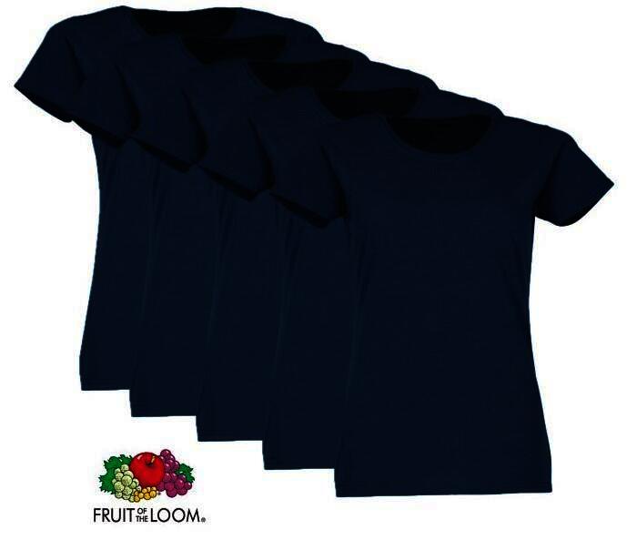 FRUIT OF THE LOOM  Valueweight Damen-T-Shirt, 10er-Pack, navy, Gr.S