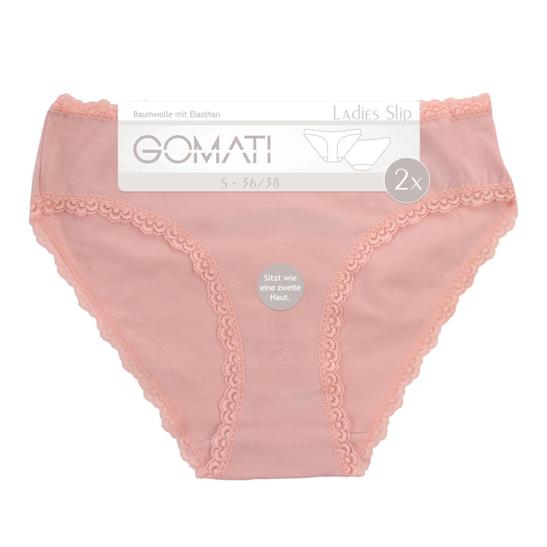 Damen Bikinislip 18123, Spitze, Pack 3, Gr. 44/46, 2er-Pack