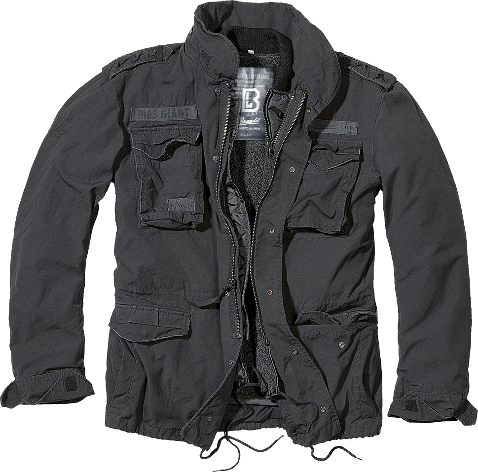 Brandit M-65 Giant Jacket, schwarz, Größe M