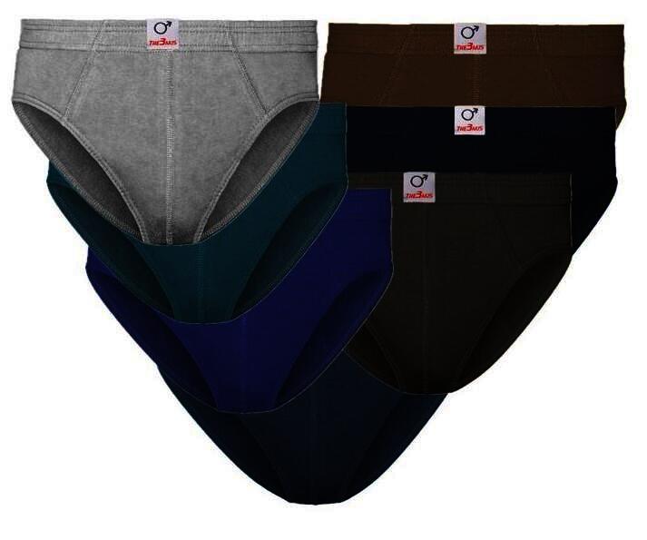Herren Sport Slips Art.580. farbig sortiert, 3er-Pack, Gr.13