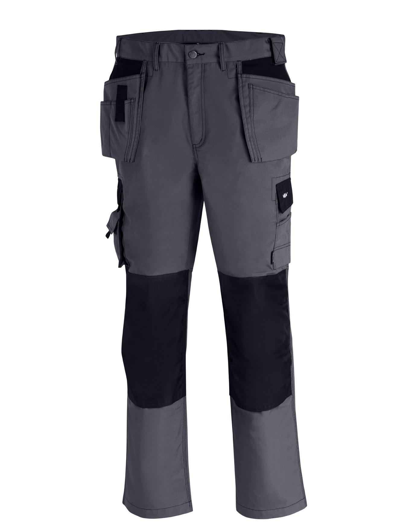teXXor Canvas Bundhose "Panama", Berufshose, grau/schwarz Größe 27