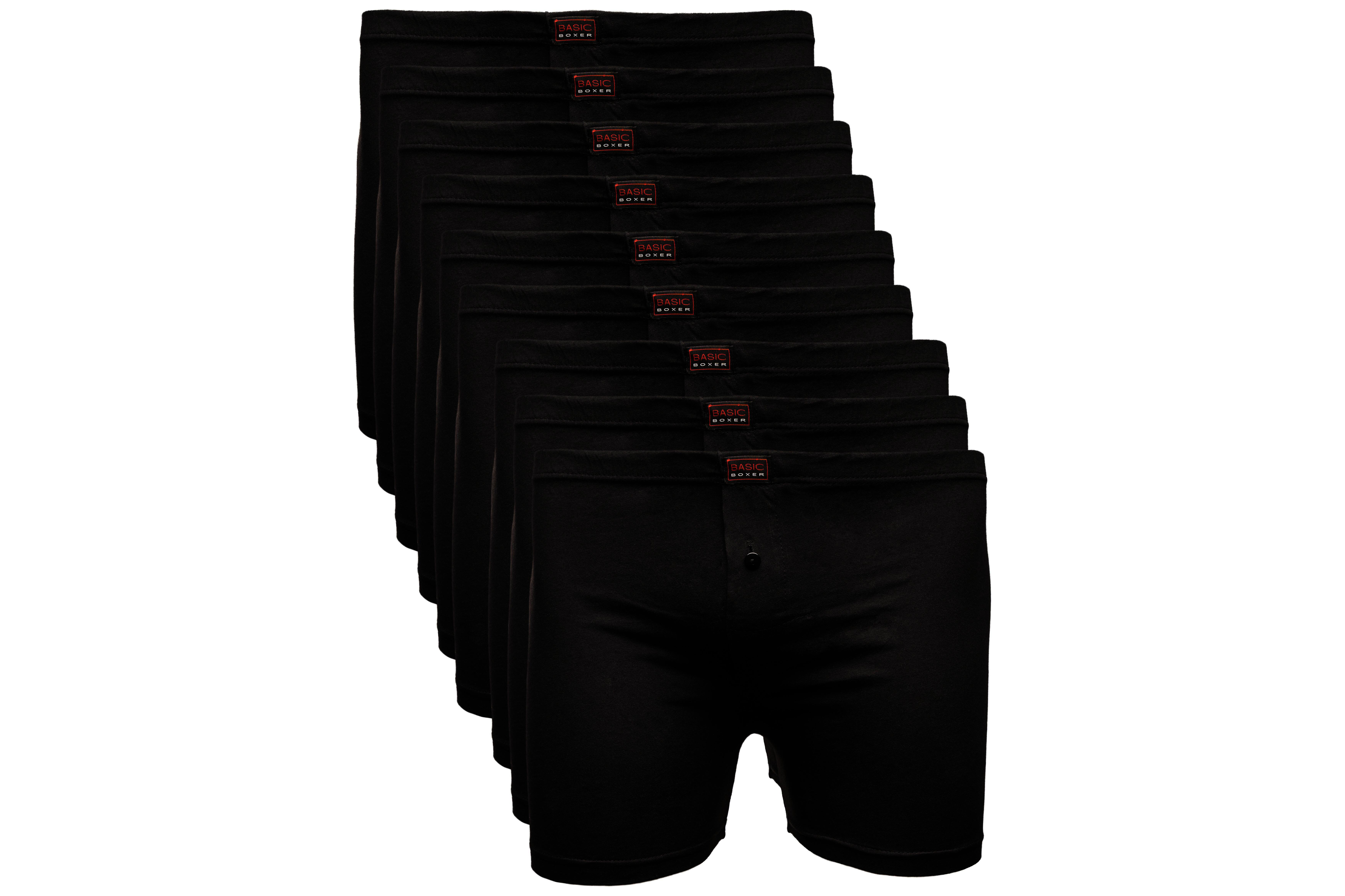 The BAKIS Herren Boxer Short, 3 x 3er Pack, schwarz, Größe 5