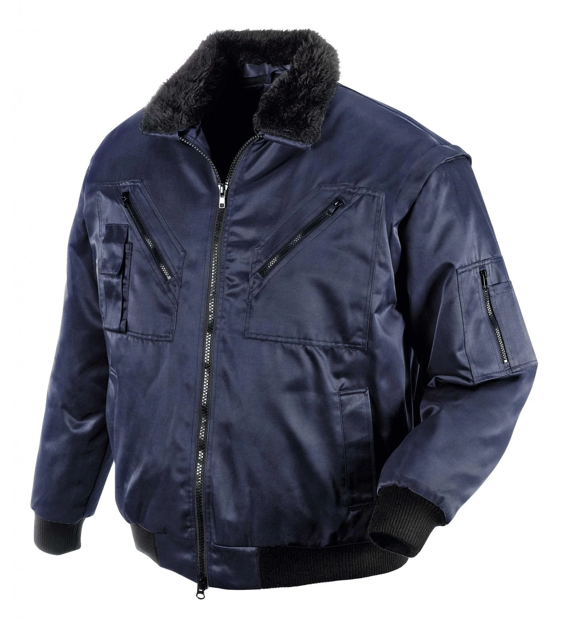 teXXor Piloten Oslo Arbeitsjacke mit abnehmbaren Ärmeln marine, 4174, Größe L