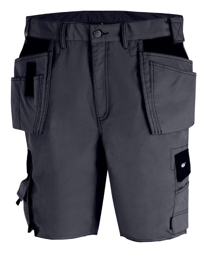 teXXor Canvas Shorts "Bermuda", kurze Arbeits / Berufshose, grau/schwarz, Gr.50