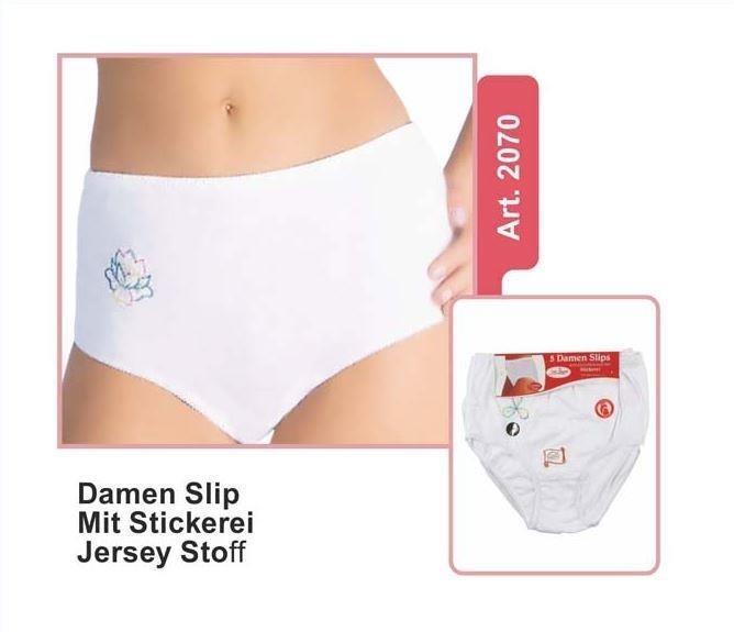 Damen Slip weiß 5er Pack, Größe 44/46
