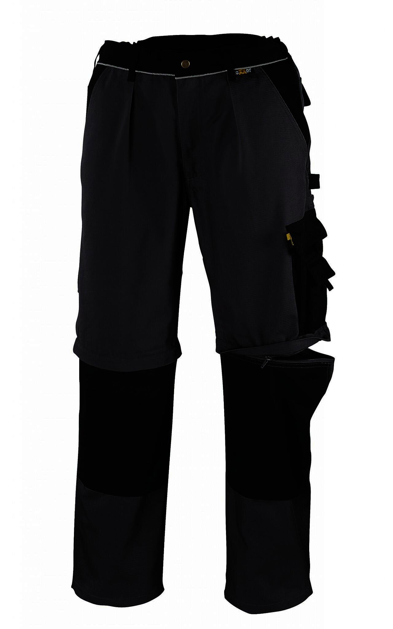 "2-in-1" Canvas-Bundhose (320 g/m²) „TOBAGO” Farbe grau/schwarz
