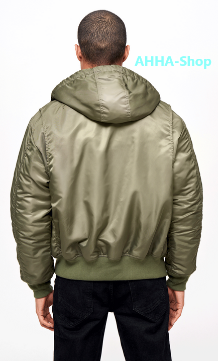 Brandit CWU Jacket hooded oliv, Größe 4XL