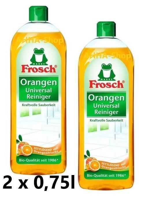 Frosch Universal-Reiniger „Orange“, 2 x 0,75l Flasche