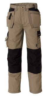 teXXor Canvas Bundhose "Panama", Berufshose, khaki/schwarz Größe 106
