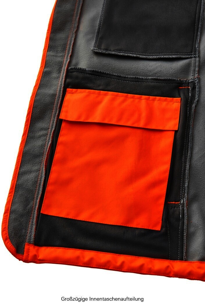 Warnschutz-Softsh.jacke TYLER, leuchtorange, Gr.5XL