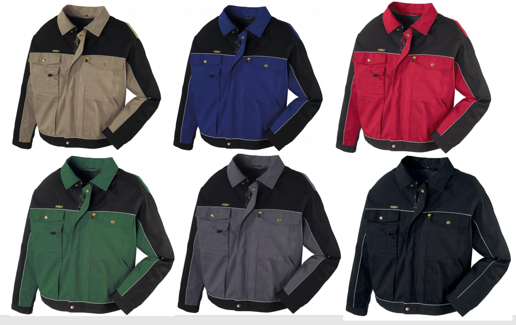 Canvas-Bundjacke (320 g/m²) „RIO” Farbe  kornblau/schwarz Größe XL Canvas-Bundjacke (320 g/m²) „RIO” Farbe  kornblau/schwarz Größe XL