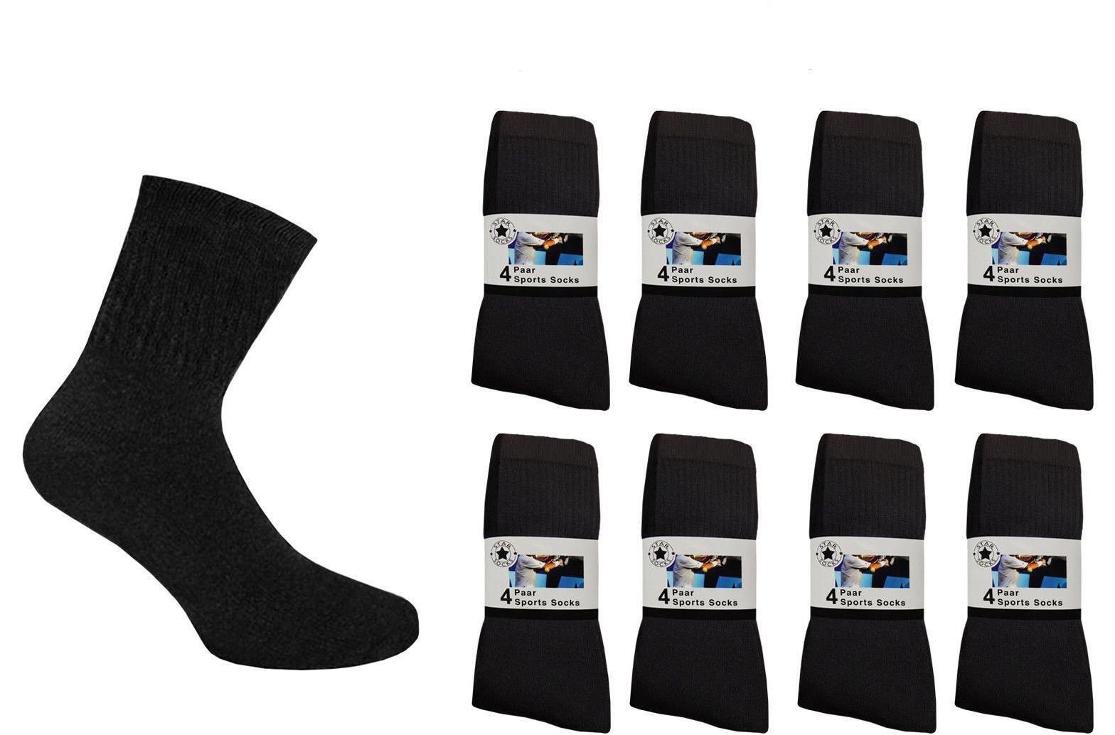 Tennissocken, Sportsocken 9035, Damen/Herren, schwarz, 5 x 8er-Pack, Gr.43/46