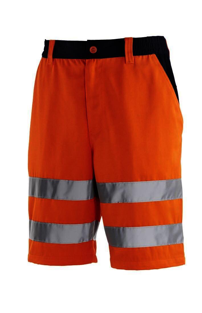 teXXor Warnschutz-Shorts ERIE, leuchtorange/navy, Gr.44