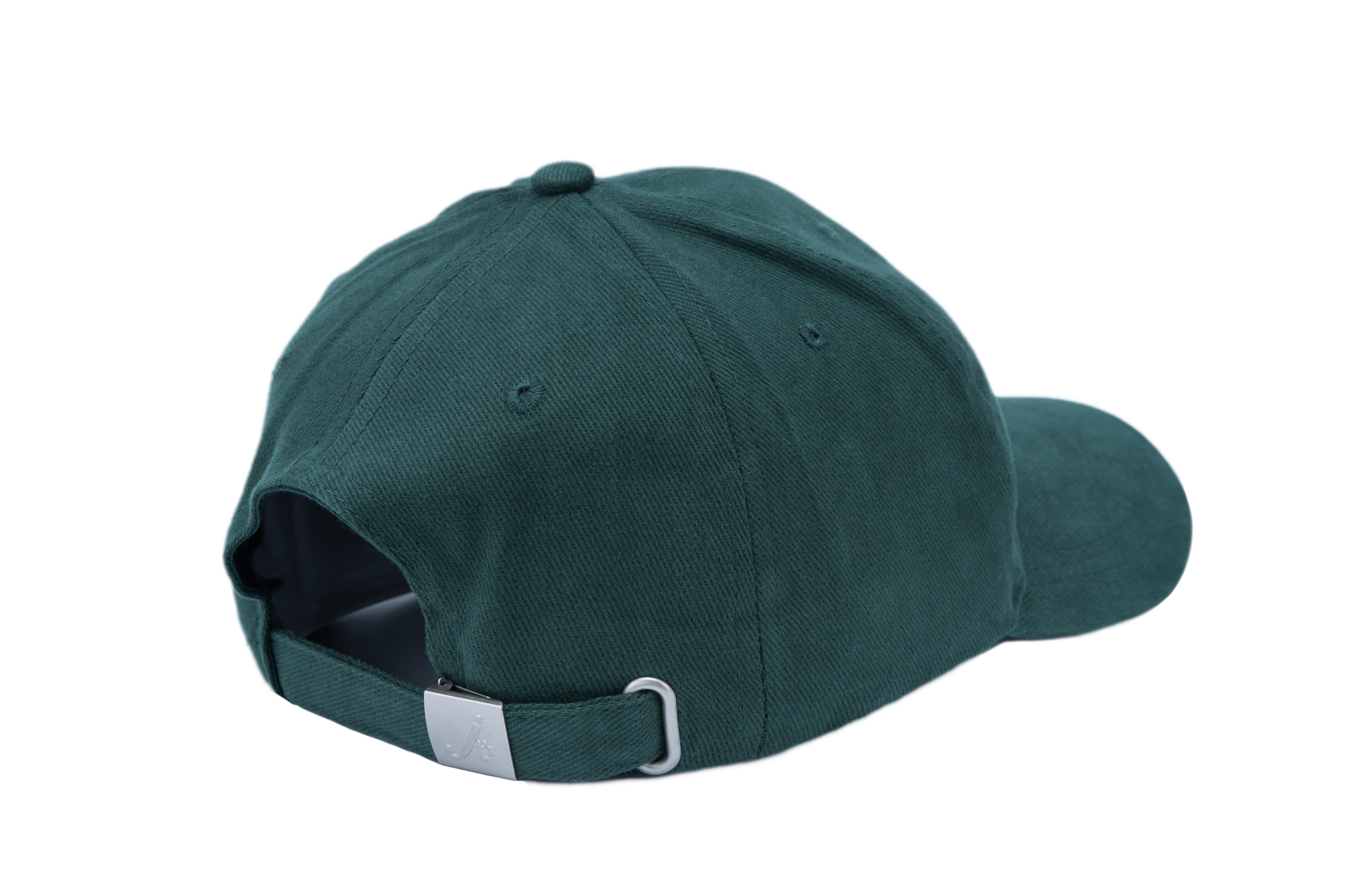 SOLLSO. 6 Panel Strong Front Raver Cap, Grün