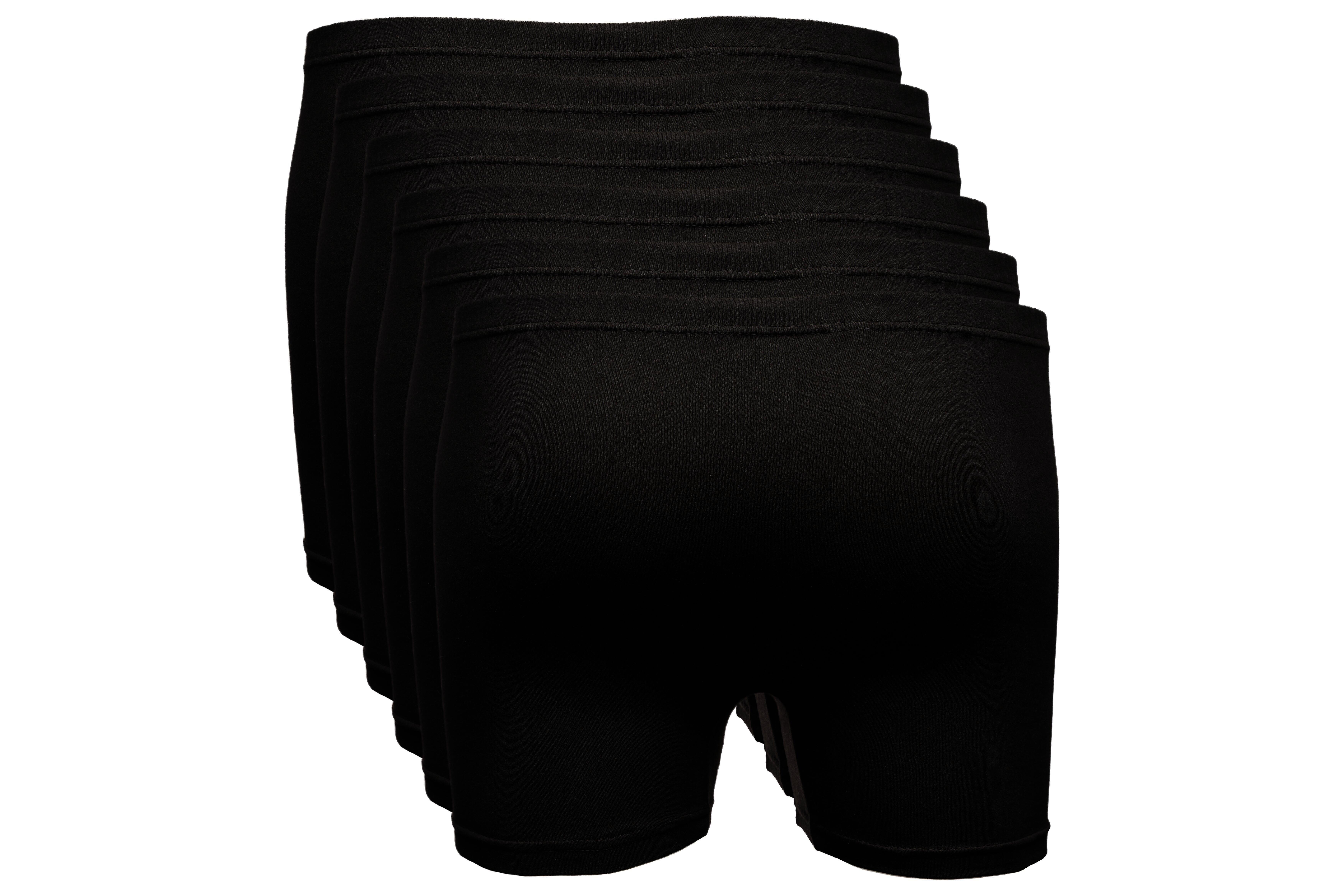 The BAKIS Herren Boxer Short, 2 x 3er Pack, schwarz, Größe 6