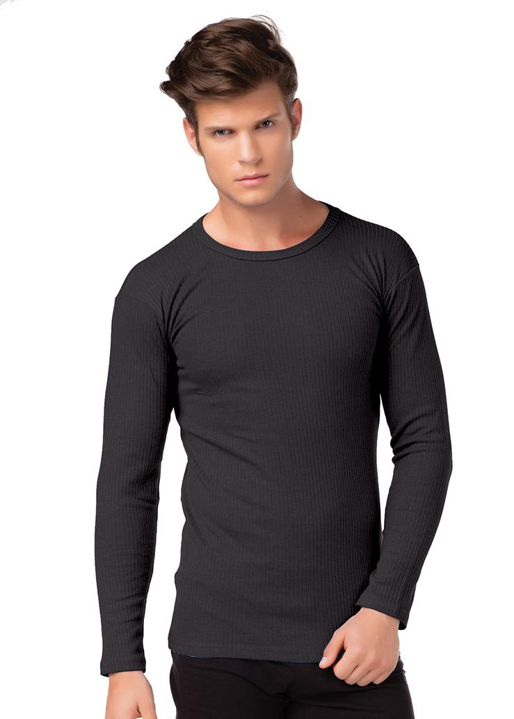 Herren Thermo Unterhemd , lang, Farbe anthrazit, Größe 6