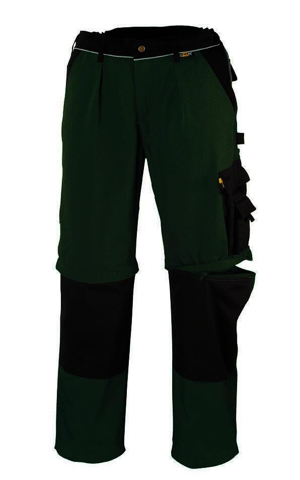 "2-in-1" Canvas-Bundhose (320 g/m²) „TOBAGO”  Farbe grün/schwarz  Größe 30
