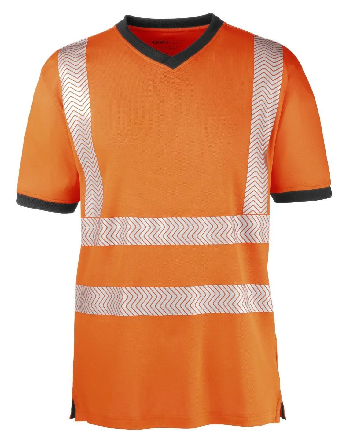 4PROTECT® Warnschutz T-Shirt mit UV-Schutz, leuchtorange, Gr.XL