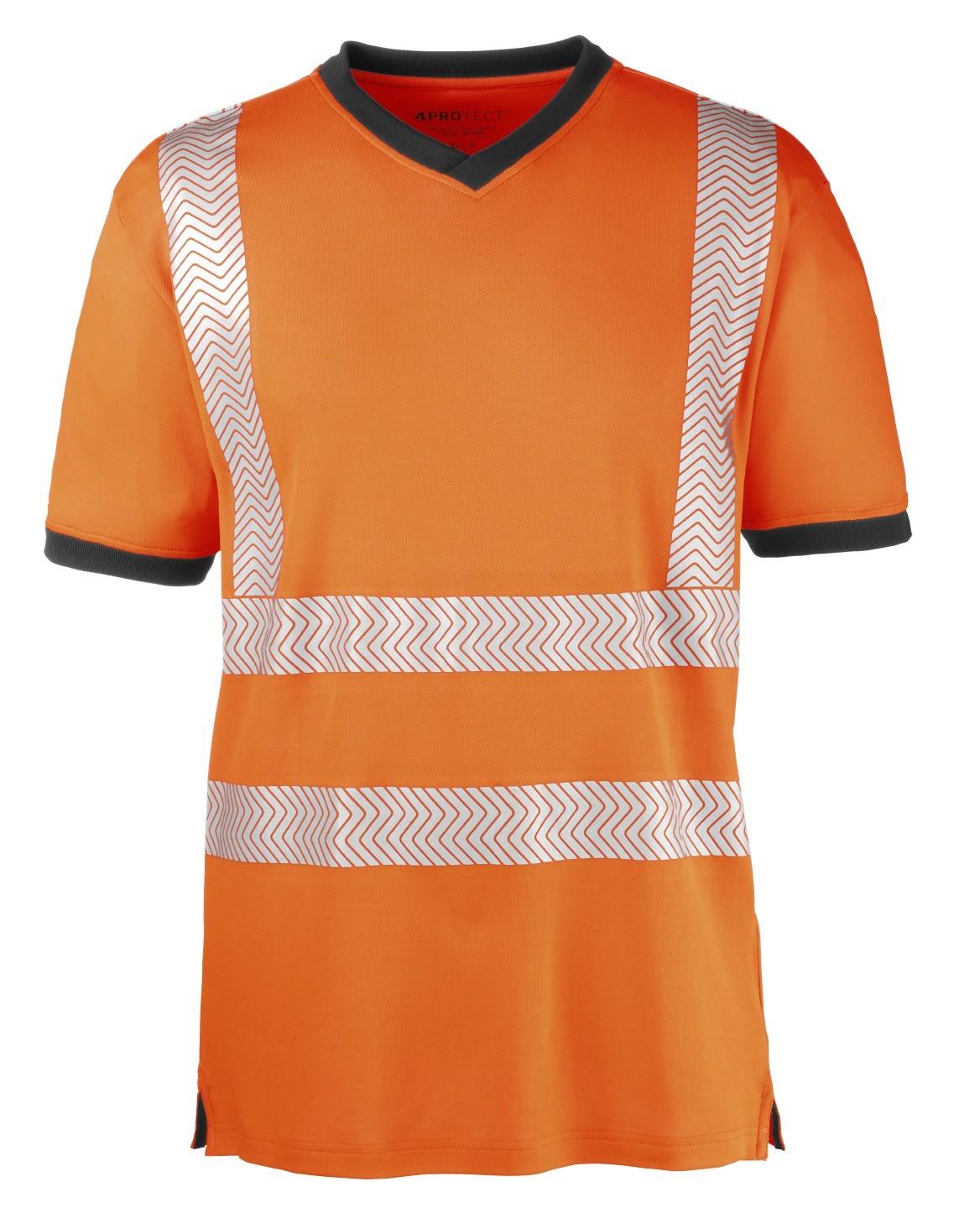 4PROTECT® Warnschutz T-Shirt mit UV-Schutz, leuchtorange, Gr.5XL 4PROTECT® Warnschutz T-Shirt mit UV-Schutz, leuchtorange, Gr.5XL
