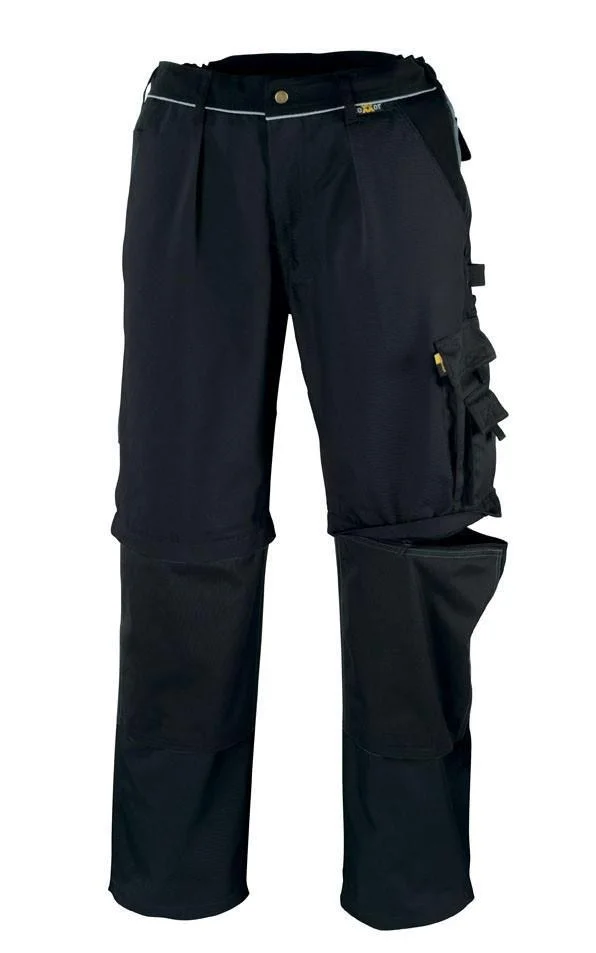 "2-in-1" Canvas-Bundhose (320 g/m²) „TOBAGO”  Farbe schwarz/schwarz Größe 52