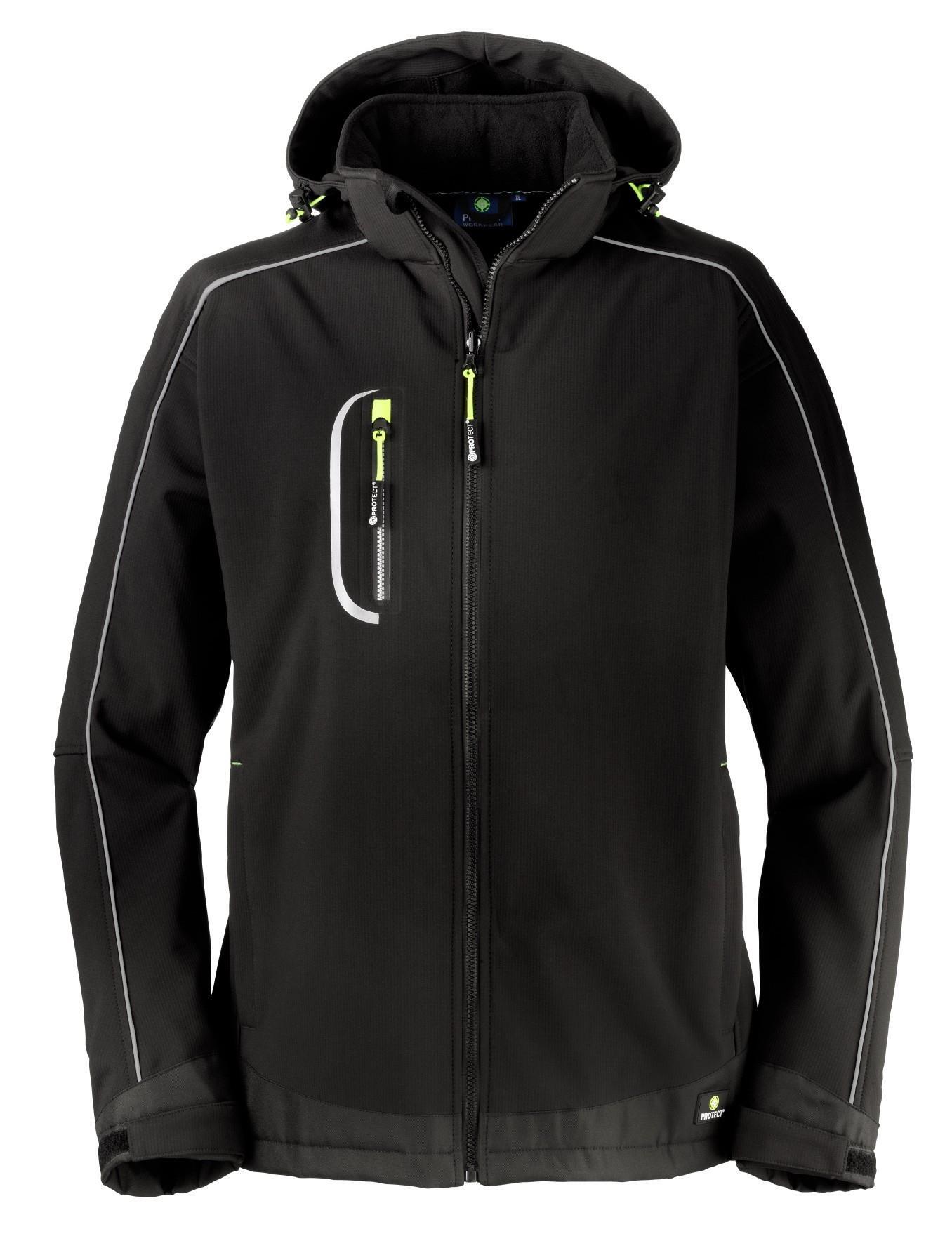 Softshell-Jacke MONTANA, schwarz, Gr.4XL