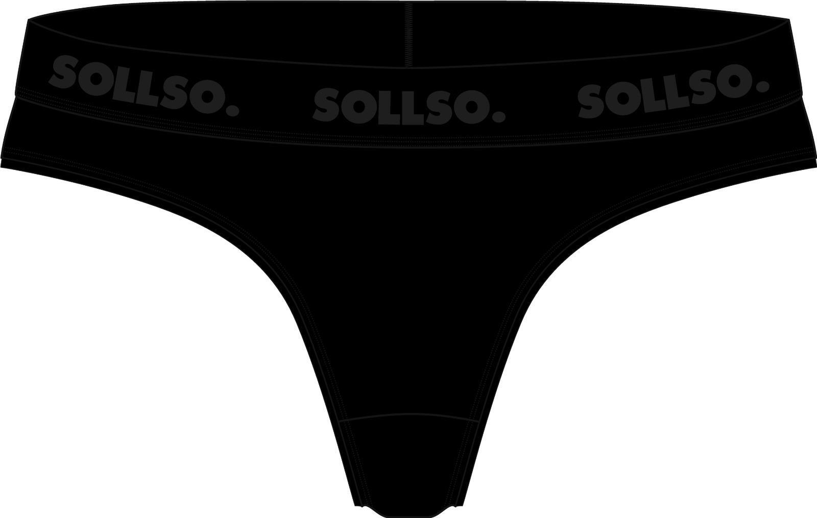 Damen Tanga, Bambusviskose, 3er-Pack, Schwarz/Weiß/Grau, Gr.M