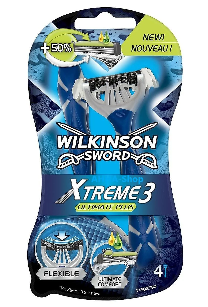 Wilkinson Xtreme3 Ultimate Plus Einweg 4er Pack