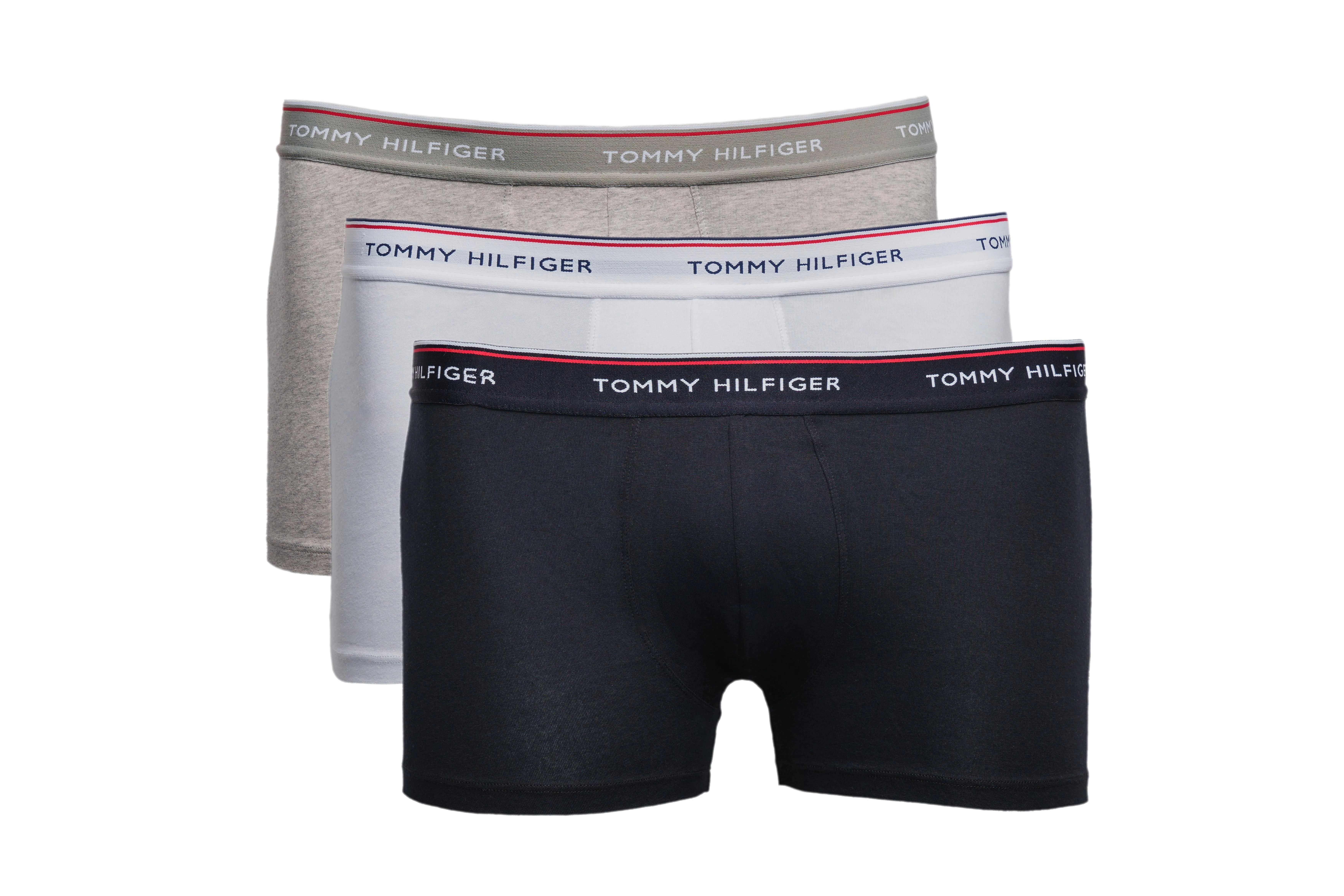 TOMMY HILFIGER 3er-Pack Boxershorts, Farbe schwarz, weiß, grau, Größe M