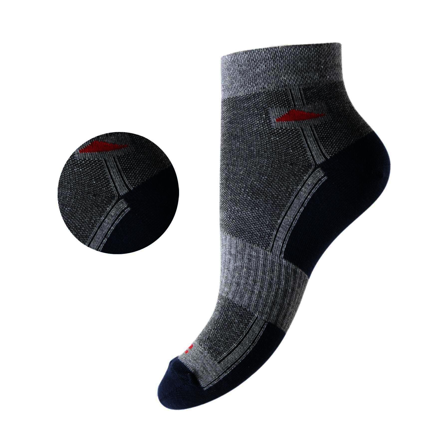 Herren Sneaker-Socken 72959 , Gr. 43/46 , Farbe Marine/Grau, 4 x 4er-Pack