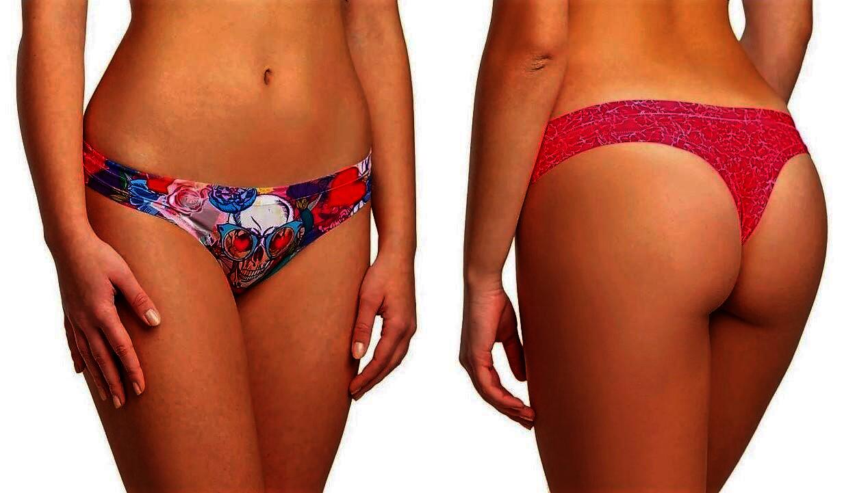 Memème SKULLS LOVERS MONSTER HIGH Tanga,Größe L