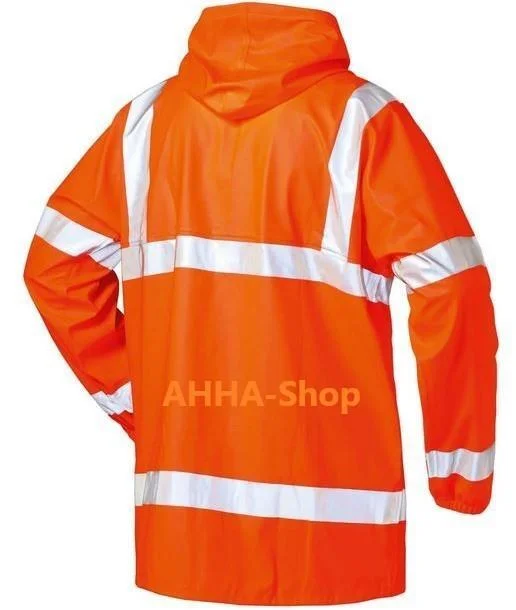 Norway® Warnschutz-PU-Regenjacke "Finn", orange, Größe M