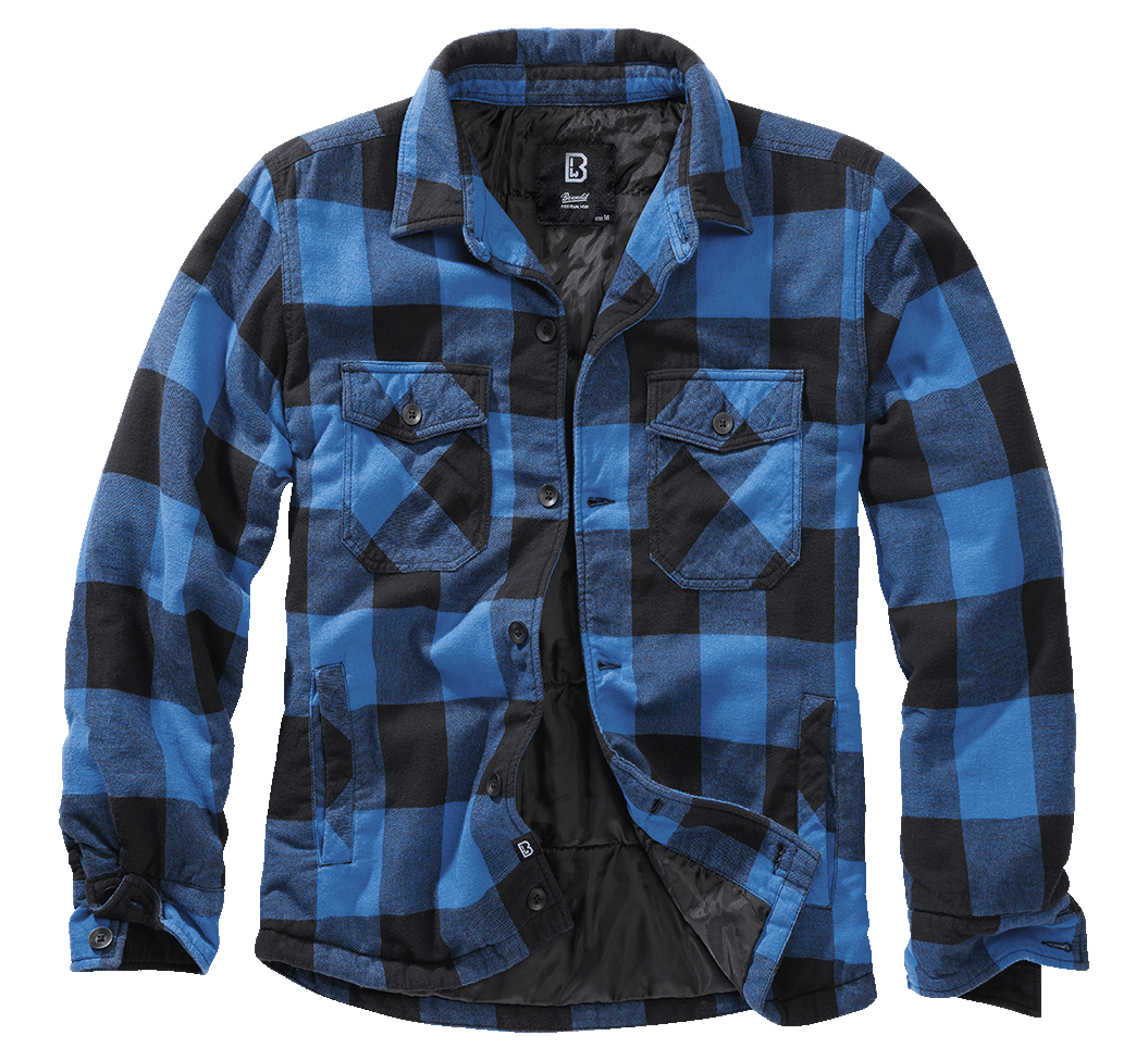 Brandit Lumberjacket blau/schwarz, Größe S