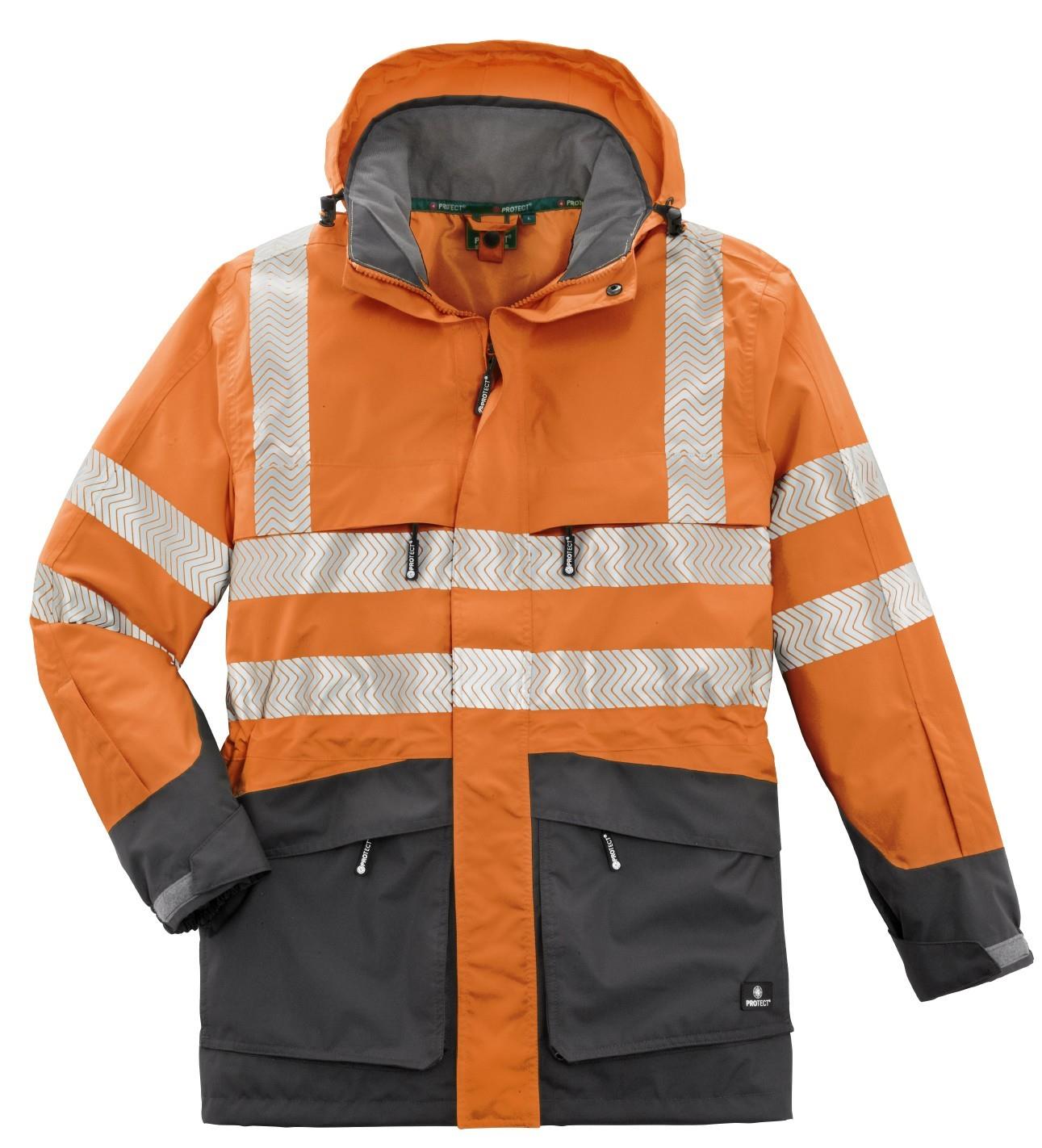 Warnschutz Parka TAMPA, leuchtorange, Gr.6XL