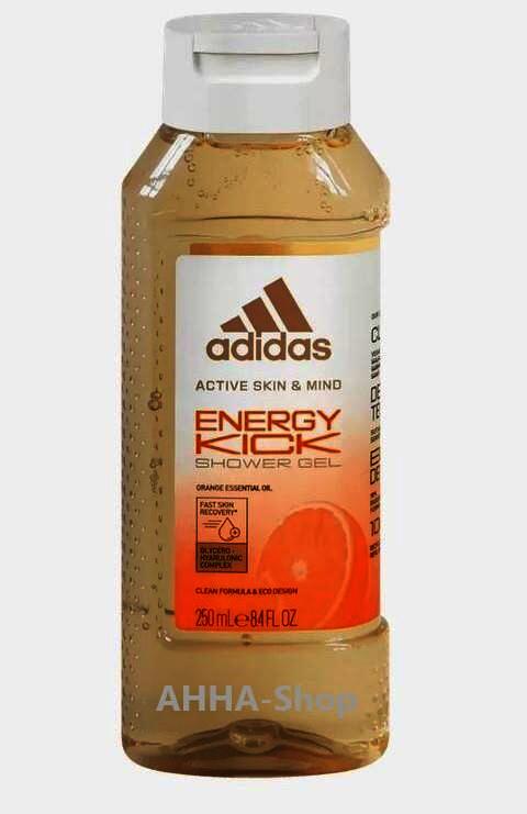 adidas  Skin & Mind Duschgel "Energy Kick", 4 x 250ml