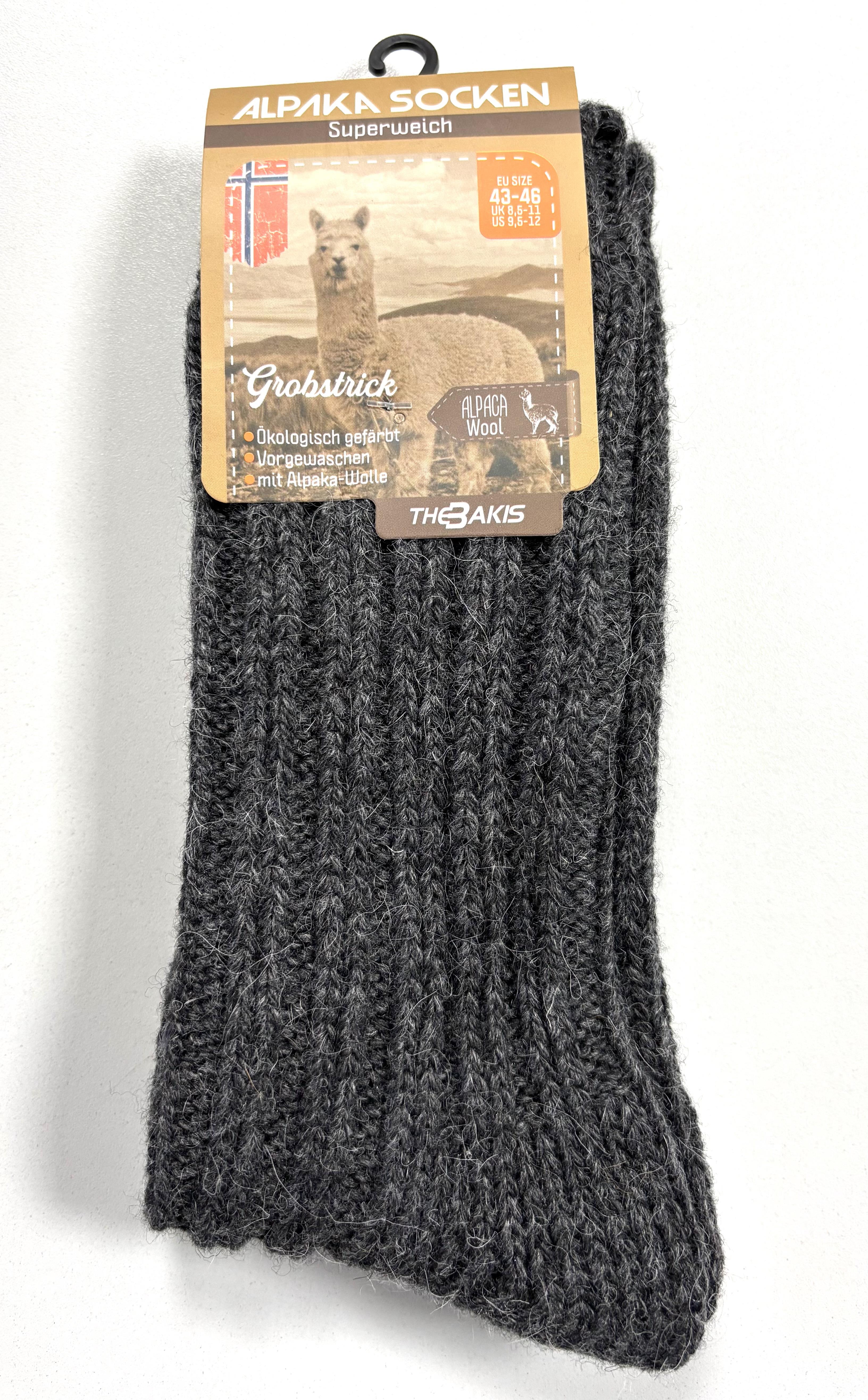 ALPAKA-Socken, Grau/Anthrazit, Art. 9018, 2er-Pack, Gr.39/42