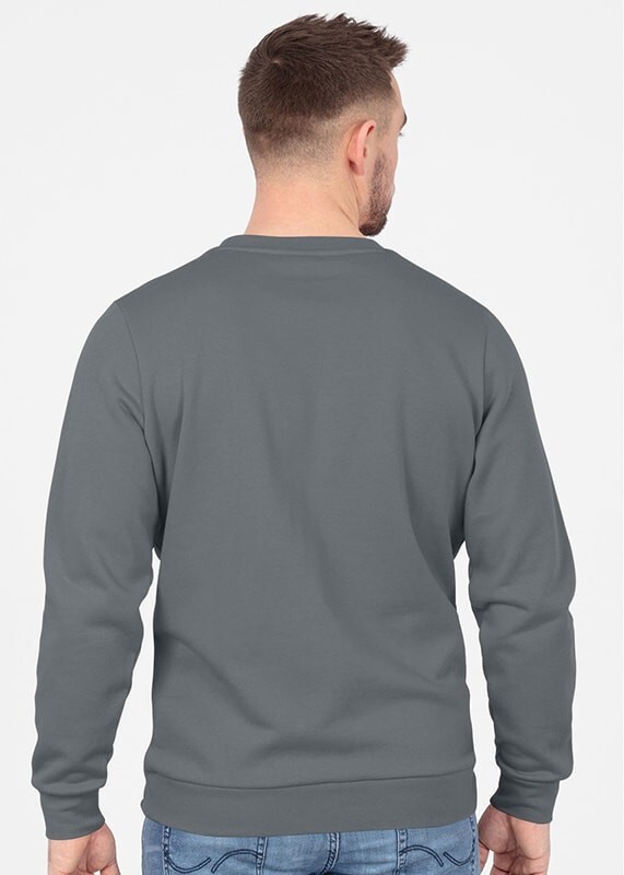 JAKO Sweat-Shirt Organic, steingrau, Gr.M