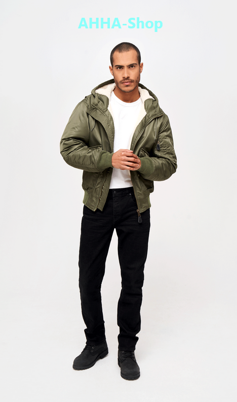 Brandit CWU Jacket hooded oliv, Größe 4XL