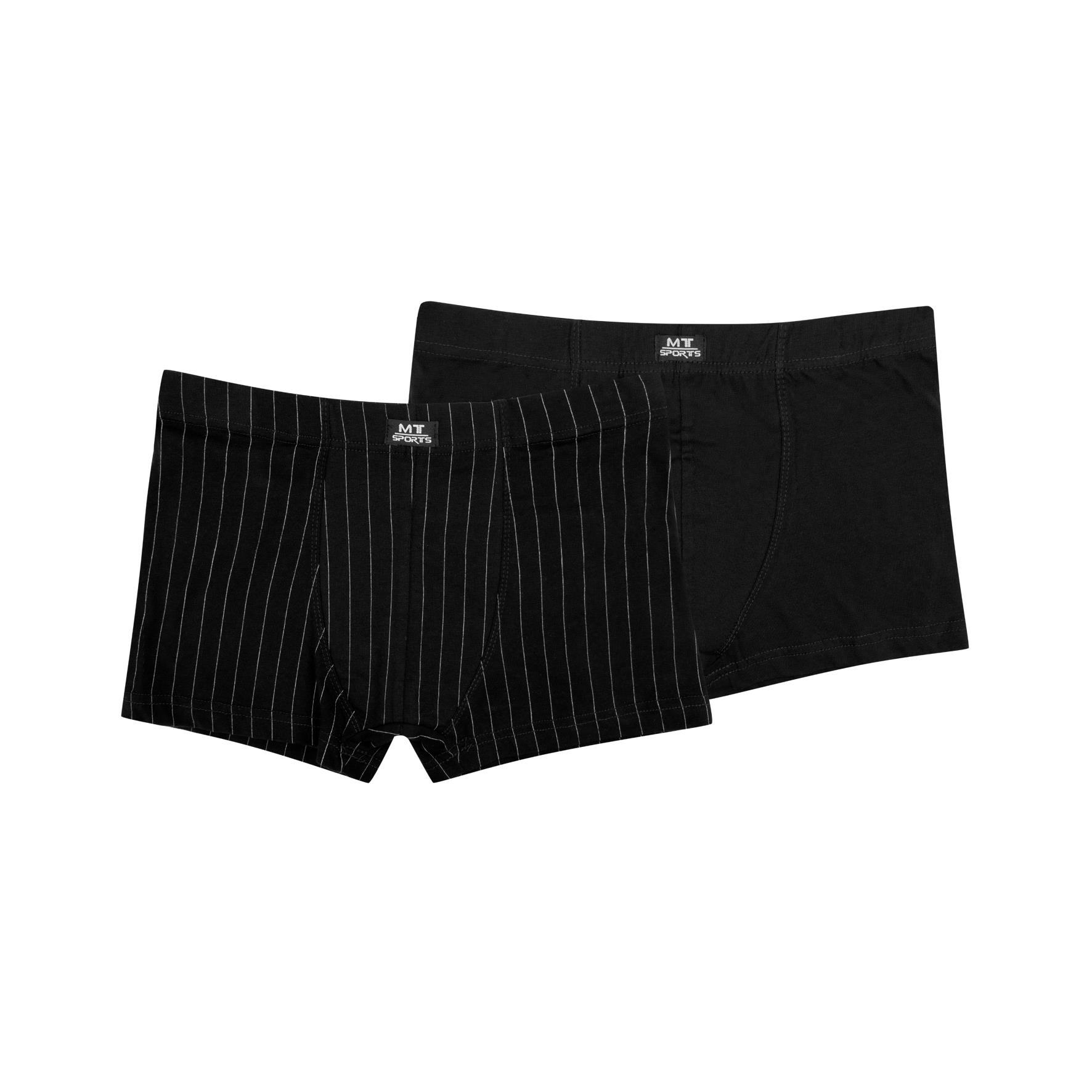 Herren Pants 22853, versch. Farben uni/längsgestreift, 2er-Pack, Gr.8