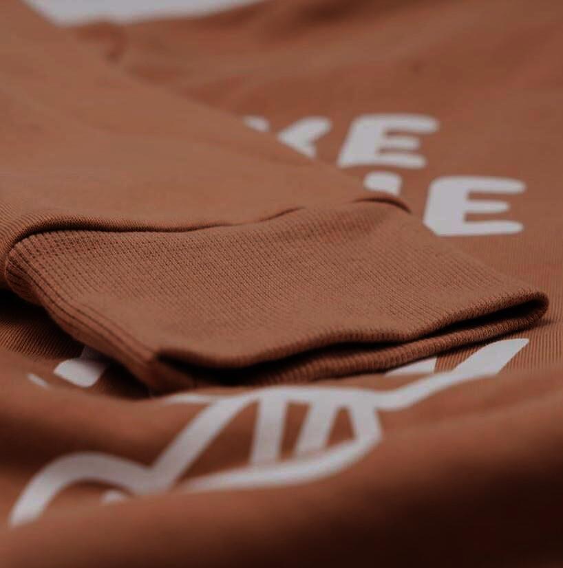 SOLLSO. Hoodie „No Panic Sloth“, Farbe Desert Beige, Größe 3XL